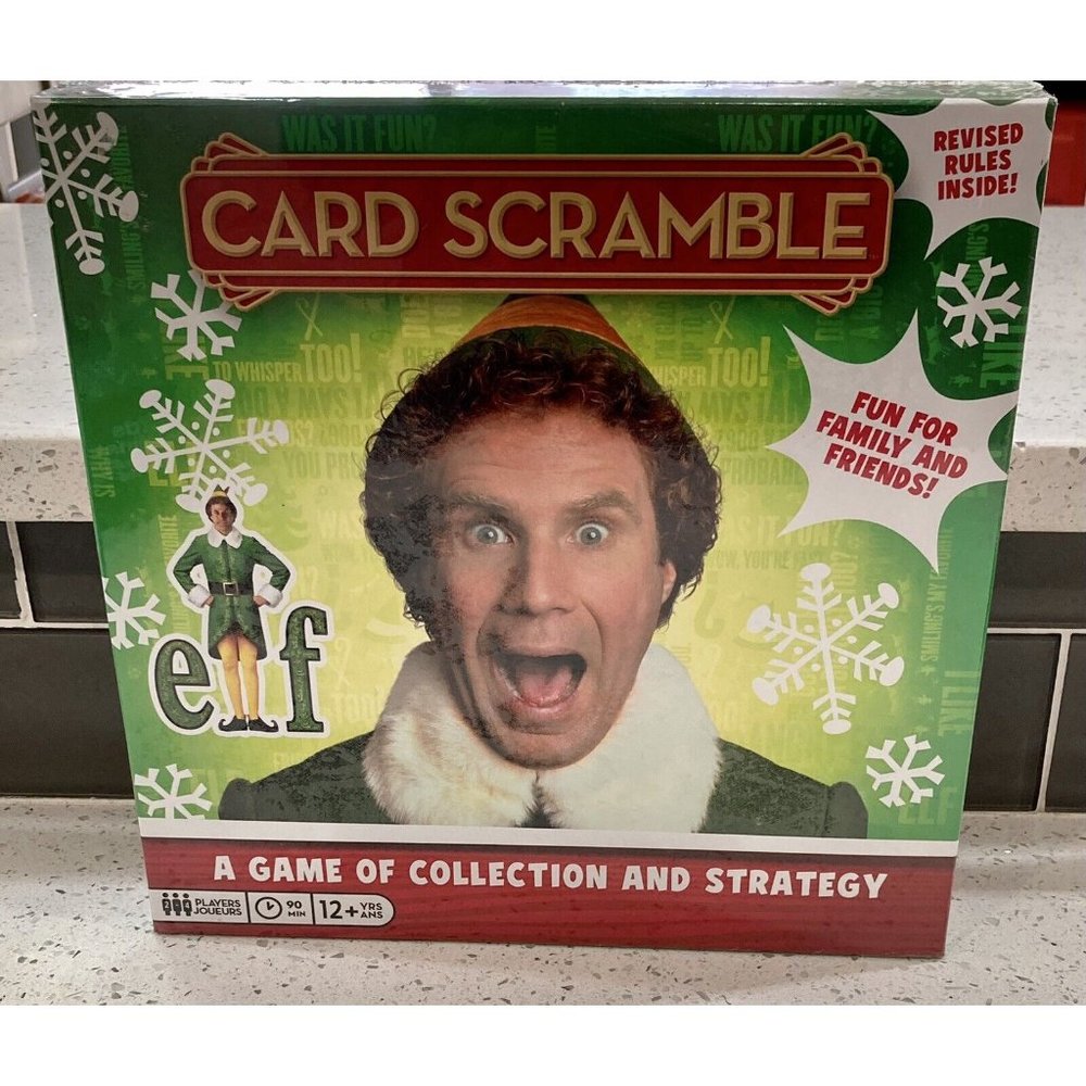 Brand New Elf Card Scramble Board Game Buddy Christmas Elf Movie Factory Sealed